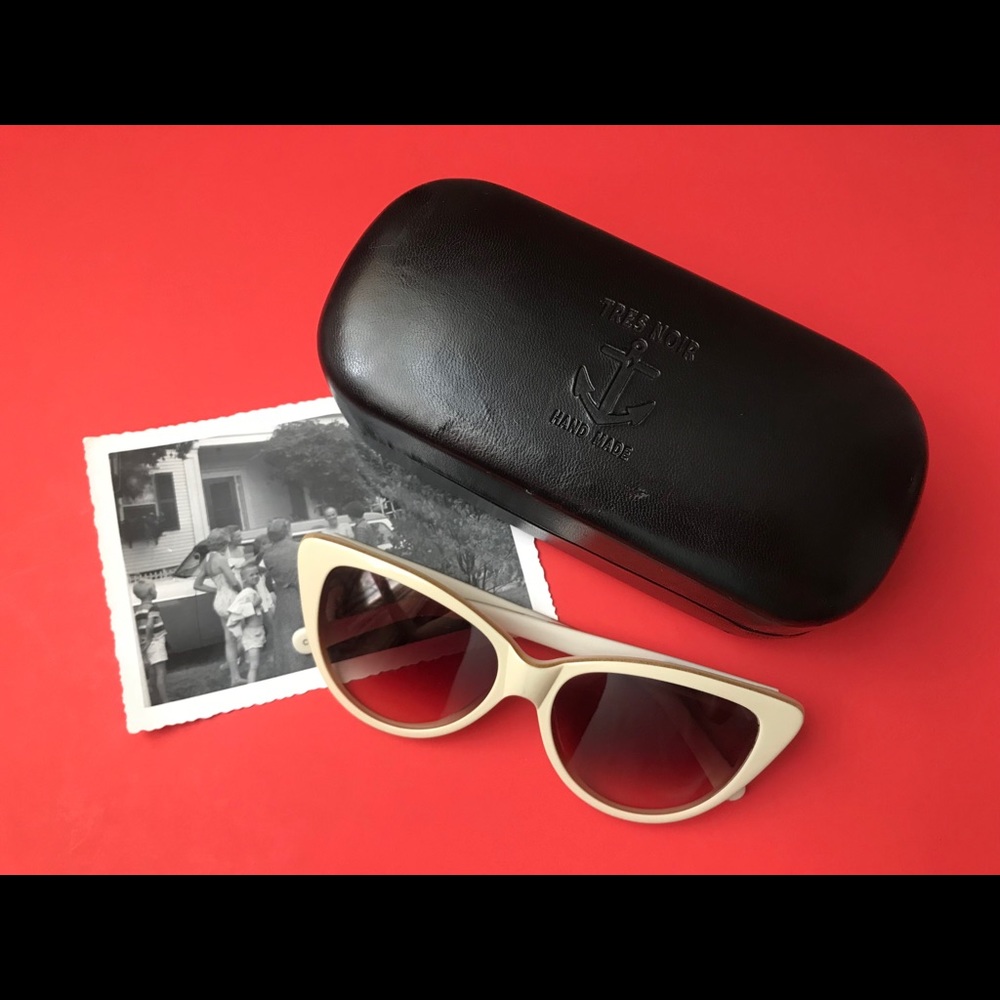 Tres Noir handmade Ultra Lux cat eye sunglasses